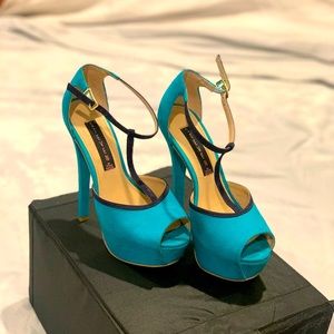 Turquoise Steve Madden Platform Stiletto